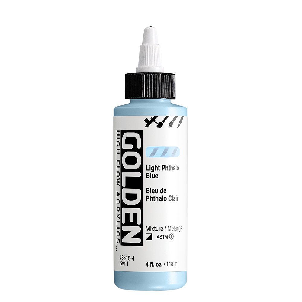 สีอะคริลิค เนื้อเหลว เกรดอาร์ตติส : Light Phthalo Blue