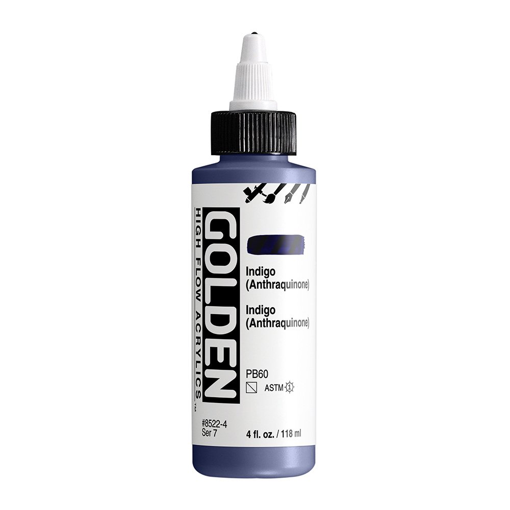 สีอะคริลิค เนื้อเหลว เกรดอาร์ตติส : Indigo (Anthraquinone)