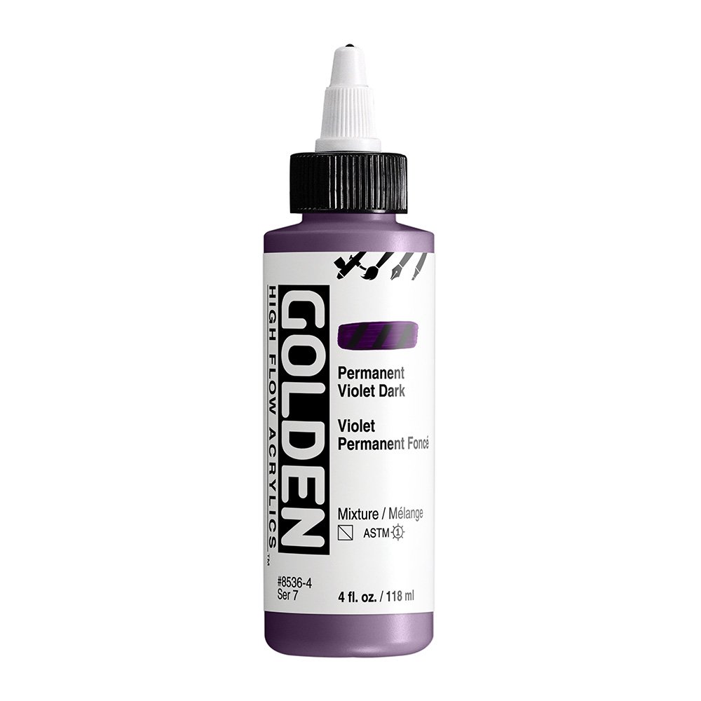 สีอะคริลิค เนื้อเหลว เกรดอาร์ตติส : Permanent Violet Dark