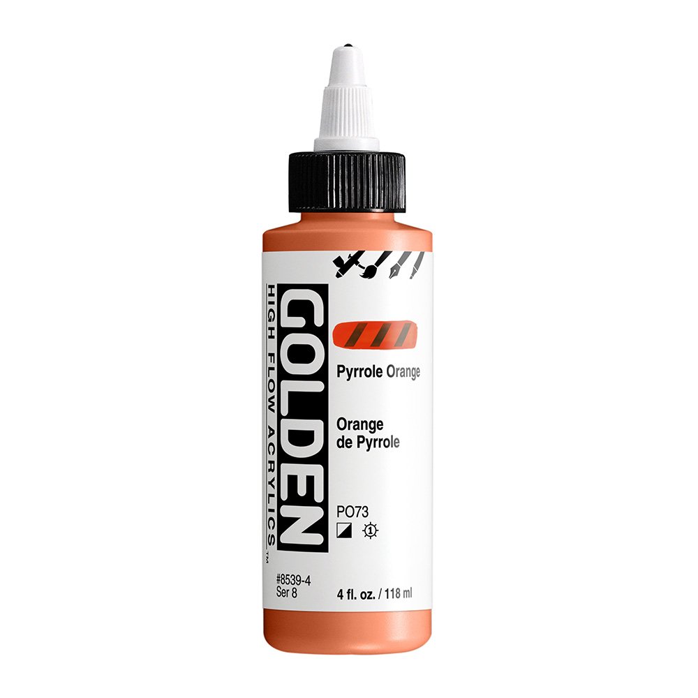 สีอะคริลิค เนื้อเหลว เกรดอาร์ตติส : Pyrrole Orange