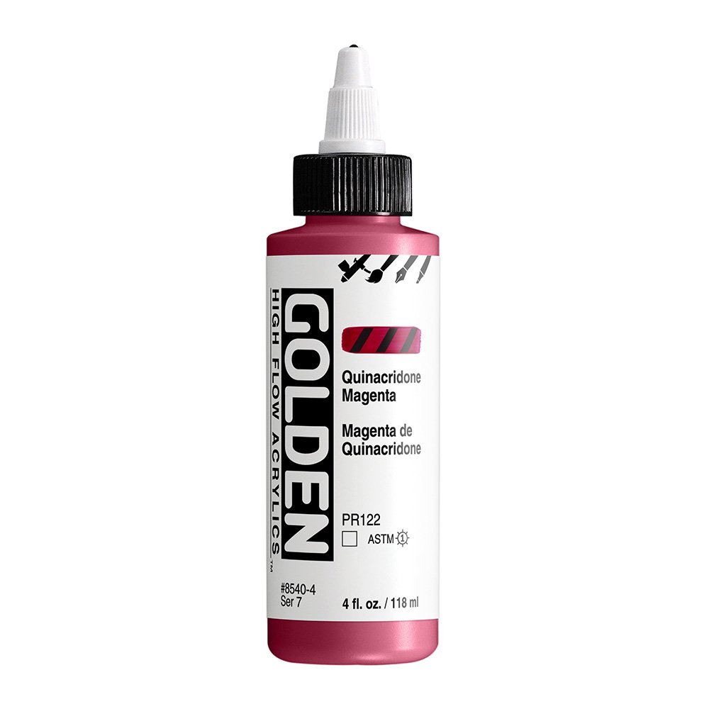 Golden High Flow Acrylic Paint : Quinacridone Magenta