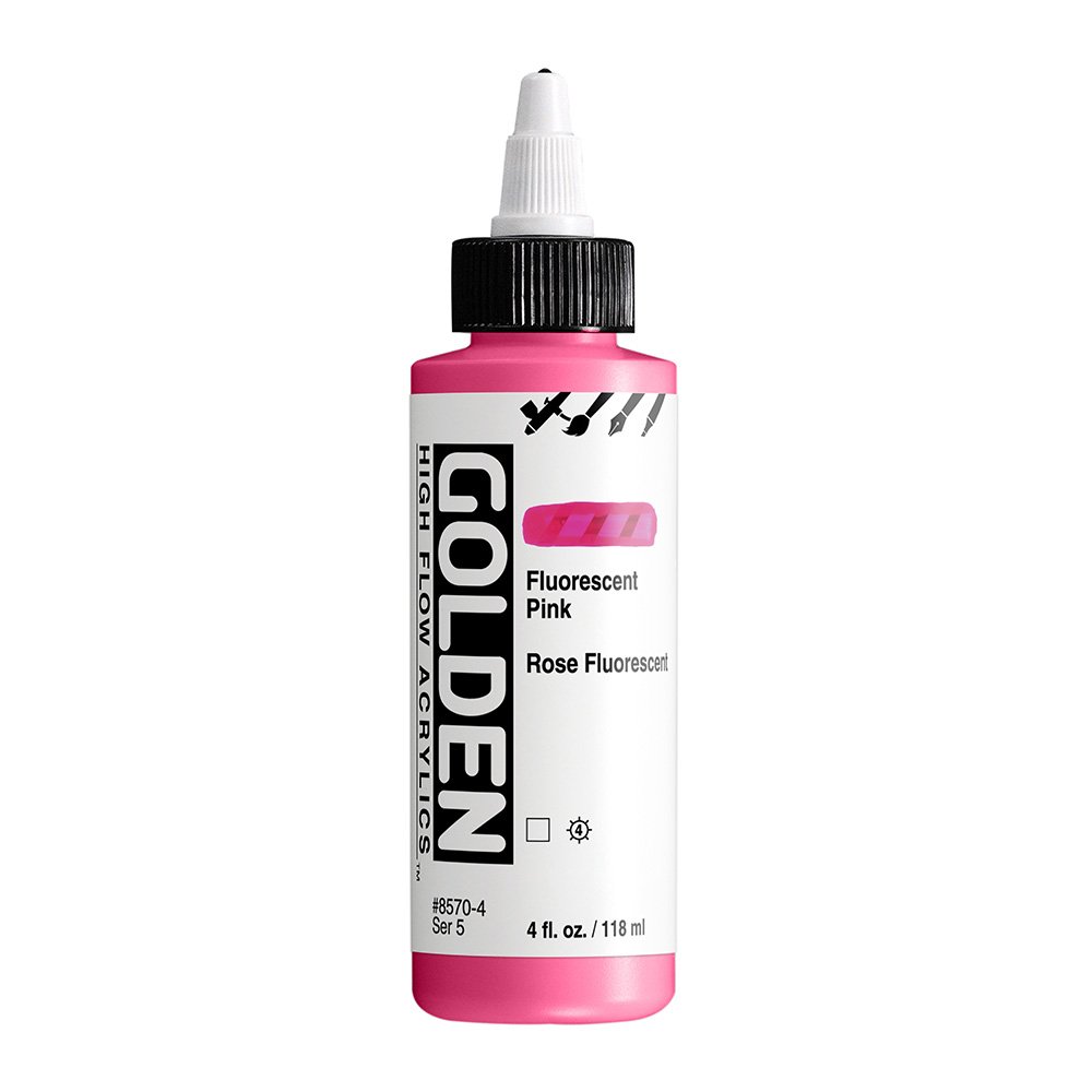 สีอะคริลิค เนื้อเหลว เกรดอาร์ตติส : Fluorescent Pink
