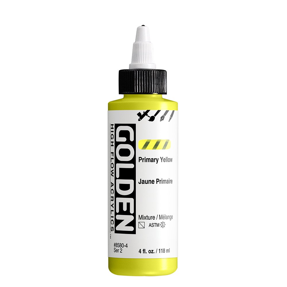 สีอะคริลิค เนื้อเหลว เกรดอาร์ตติส : Primary Yellow