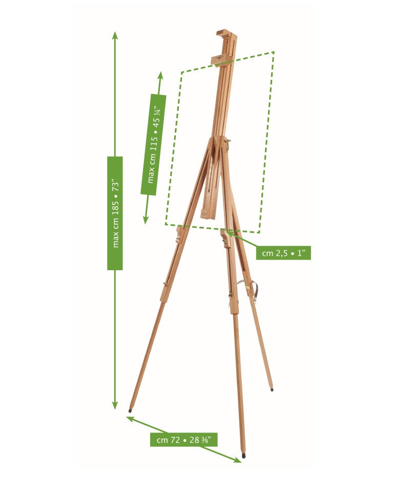 Mabef 折りたたみイーゼル M-29 ベーシック ขาตั้งวาดรูป Mabef : M-29 Basic Folding Easel