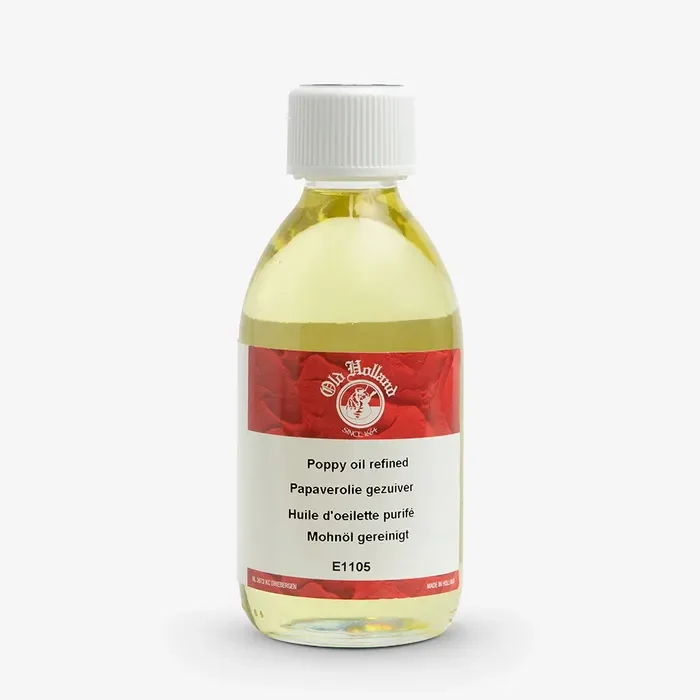 Old Holland : สื่อผสม น้ำมันดอกป็อปปี้ แบบใส