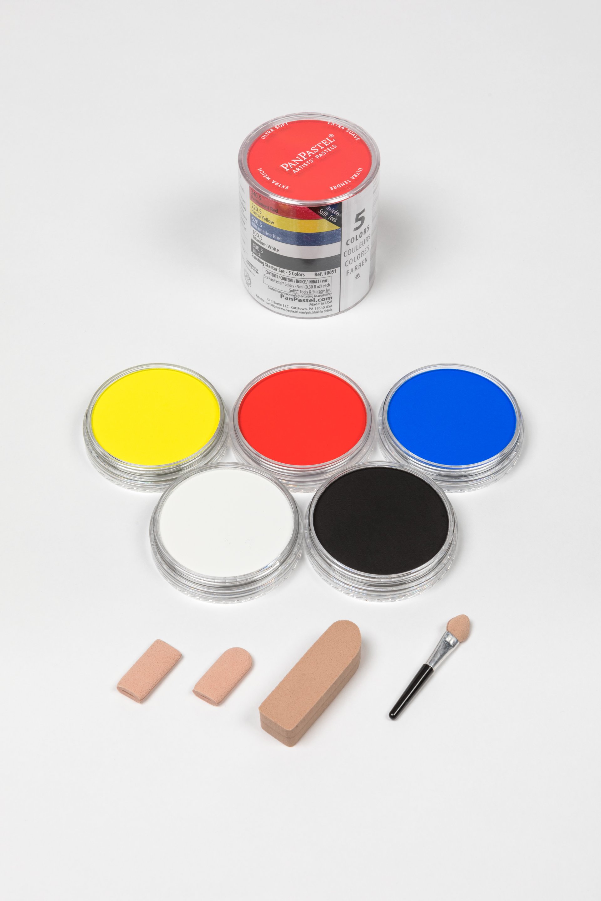 ตลับสีพาสเทล Set 5 Starters Painting / Golden Acrylic Colors 9ml