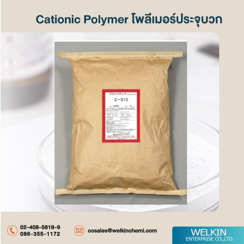 Cationic polymer (โพลีเมอร์ประจุบวก)