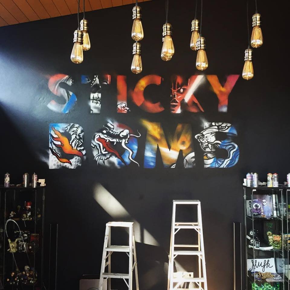 "StickyBomb Studio" Wall Painting