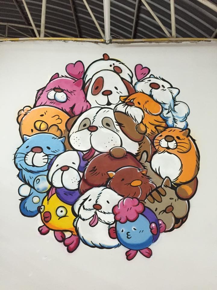"Barom 77 Pet Shop" Wall Painting