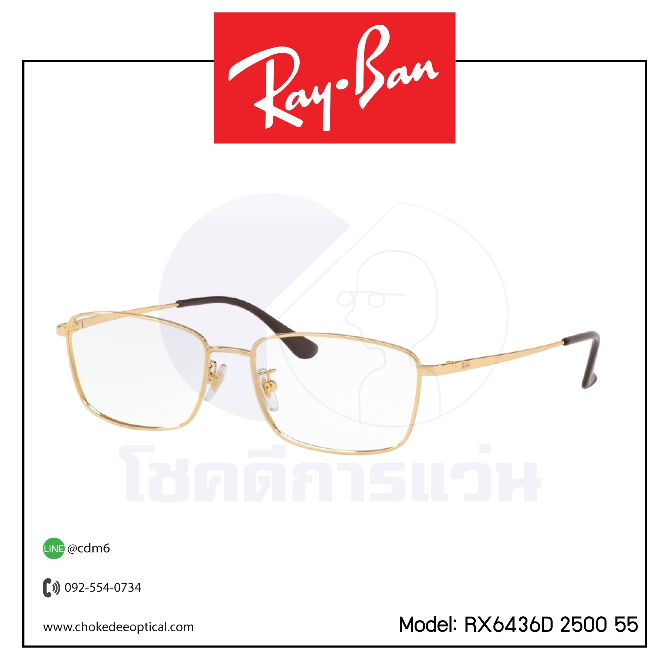 Rayban RX6436D 2500 55