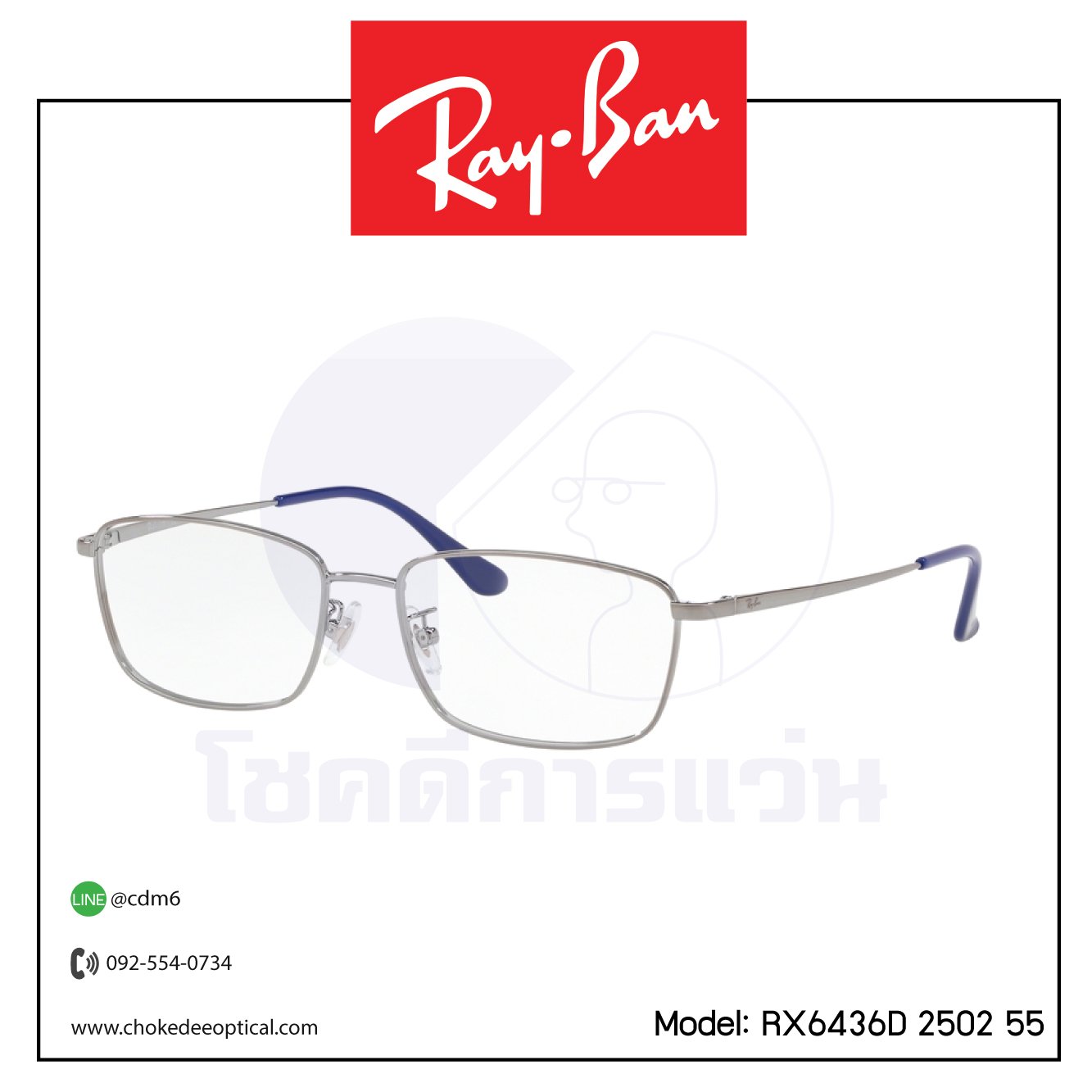 Rayban RX6436D 2502 55