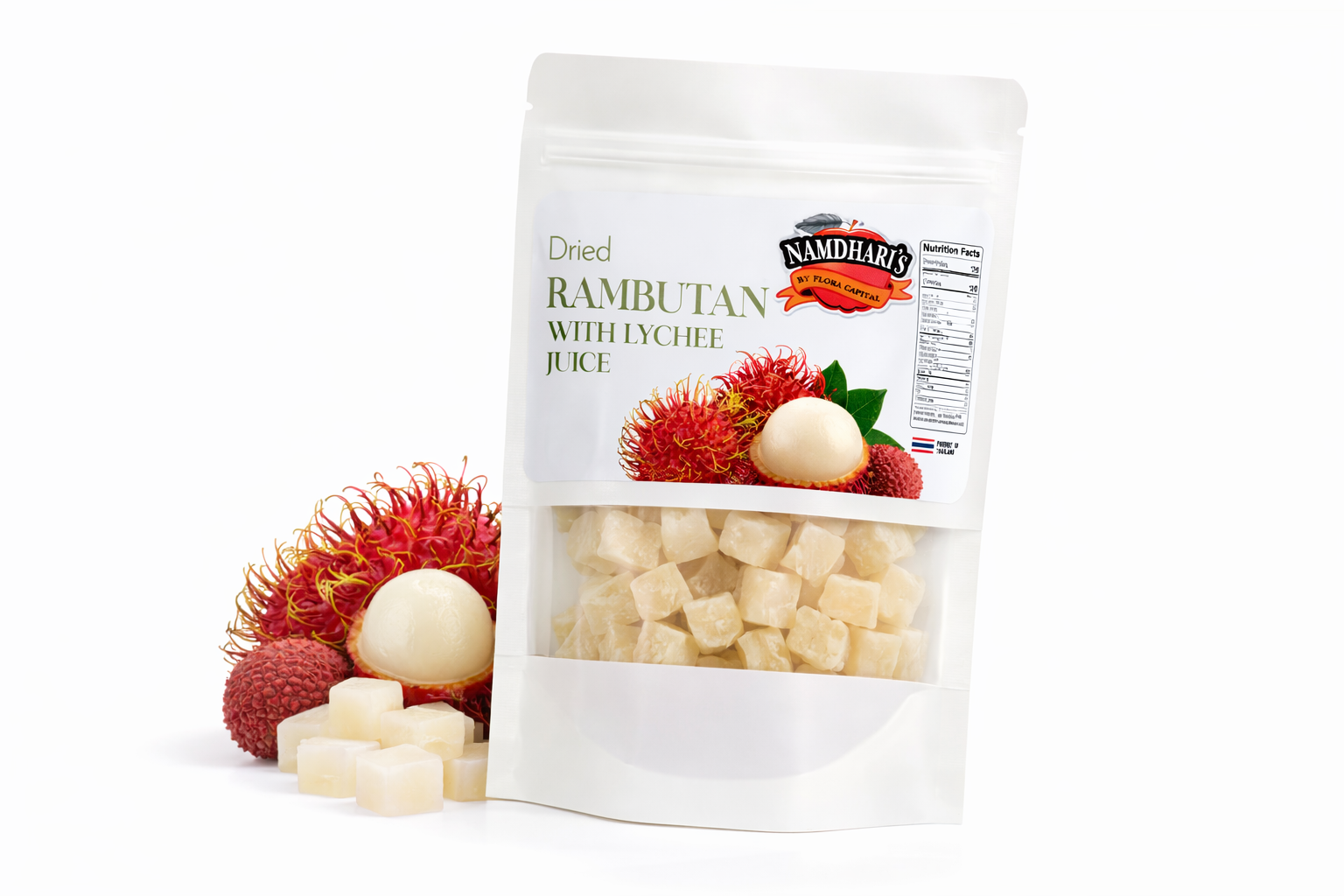 Dried Rambutan with Lychee Juice (Infused) by Namdhari's