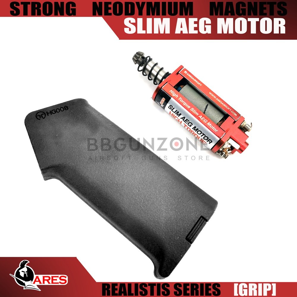 ARES Amoeba Slim Piston Grip + High Torque Slim AEG Motor