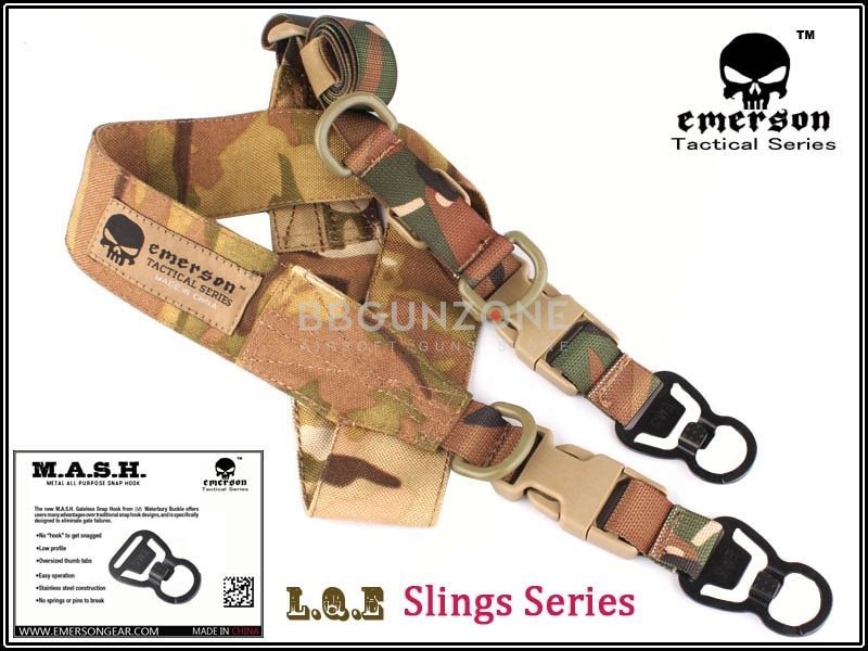 EmersonGear สายสะพายปืน L.Q.E. One+Two Point Slings Series EM8490