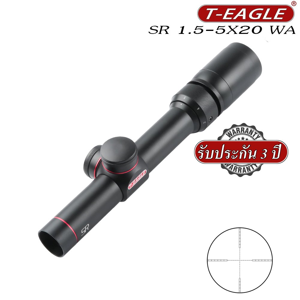 T-Eagle SR 1.5-5X20 Tactical Riflescope