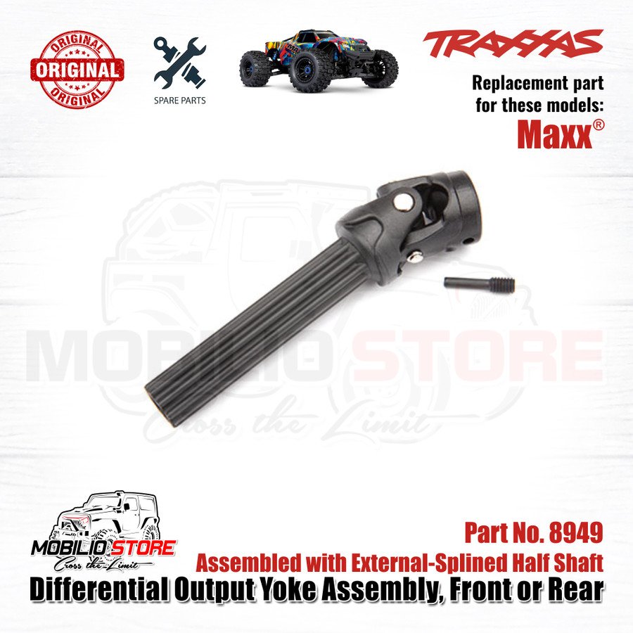 Spare Part Differential Output Yokes 8949 Driveshaft Kopel Traxxas Max