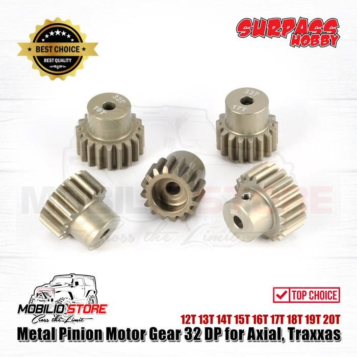 Mod 0.8 Steel Pinion Gear – Choose Your Tooth Count (11T To 30T) – 3.175mm & 5mm Shaft Options – For RC Cars & Motorcycles - View #3