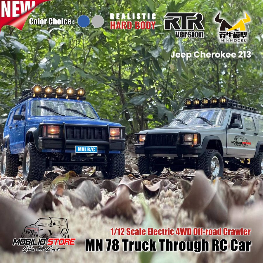 RC MN78 Jeep Cherokee 213 1/12 Scale Electric Crawler RTR