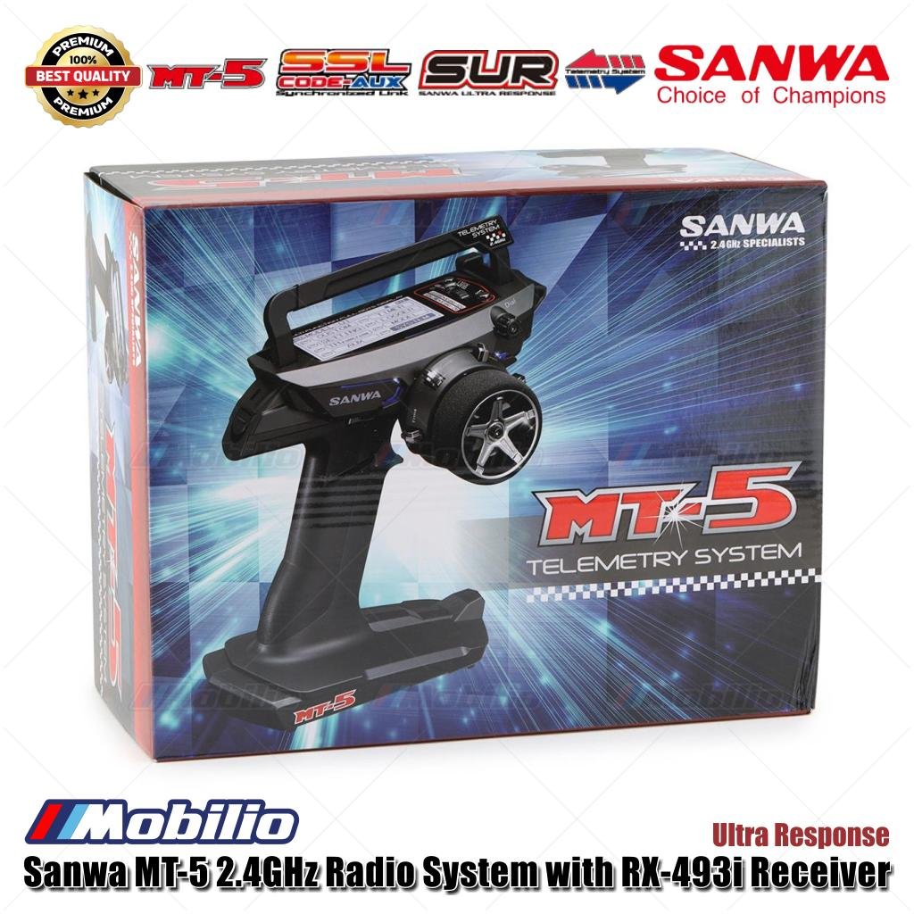 Sanwa MT-5 2.4GHz Radio System with RX-493i Receiver