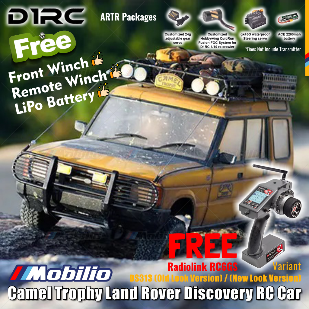 D1RC DS313 RC Camel Trophy Land Rover Discovery 1/10 WB313mm