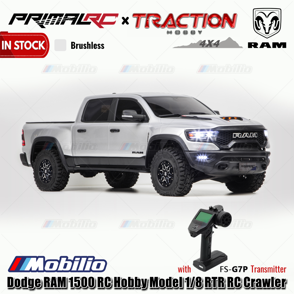 Traction Hobby PrimalRC Dodge RAM 1500 Remote Control Hobby Model 1/8 ...