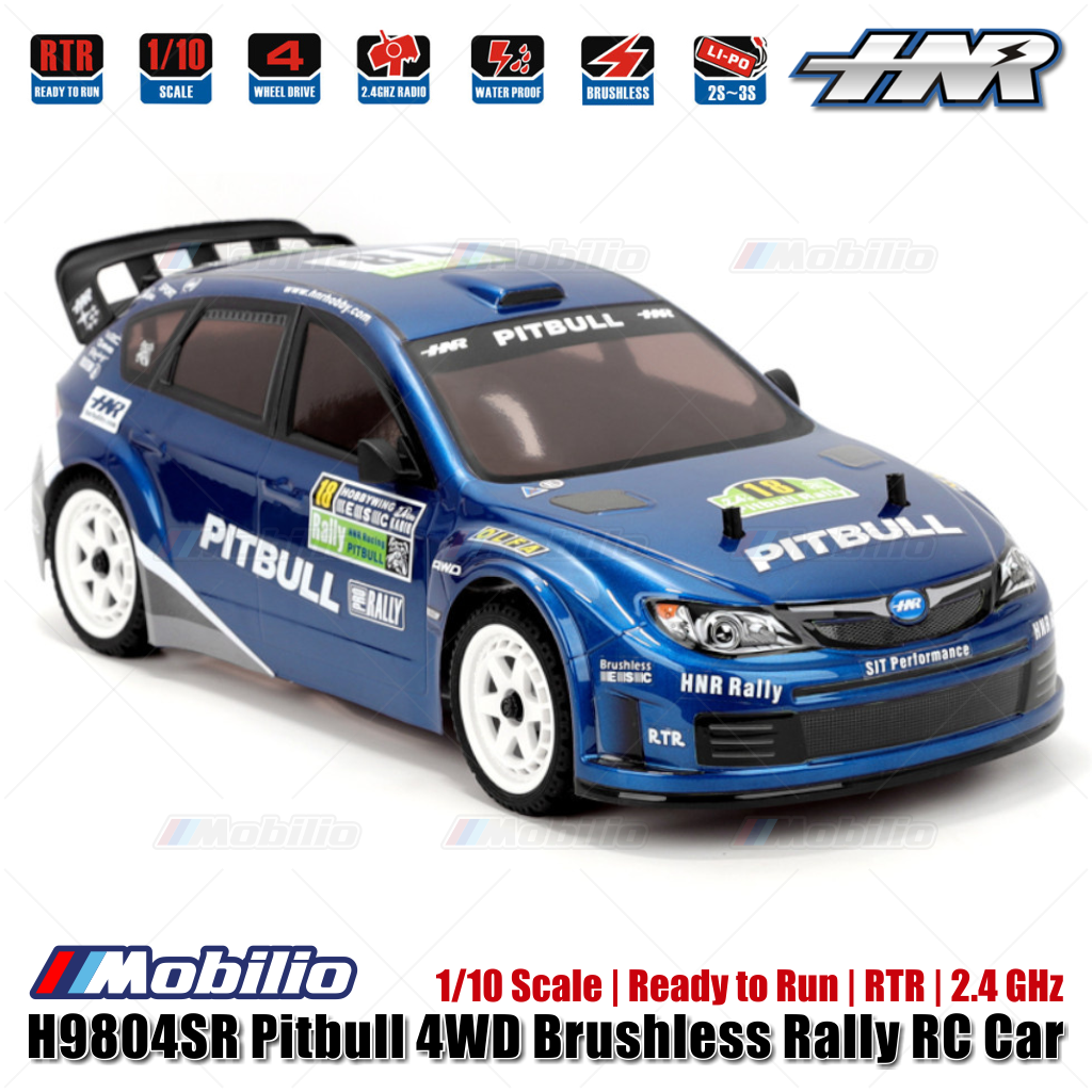 HNR H9804SR Pitbull 4WD Brushless Rally RC Car 1/10 Scale Ready to Run ...
