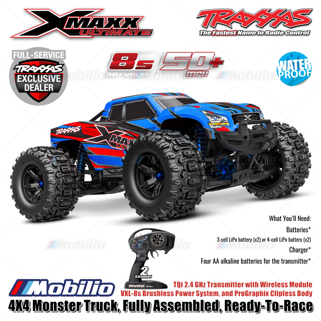 Traxxas 77097-4 X-Maxx XMaxx Ultimate 1/6 Monster Truck 8s Brushless ...