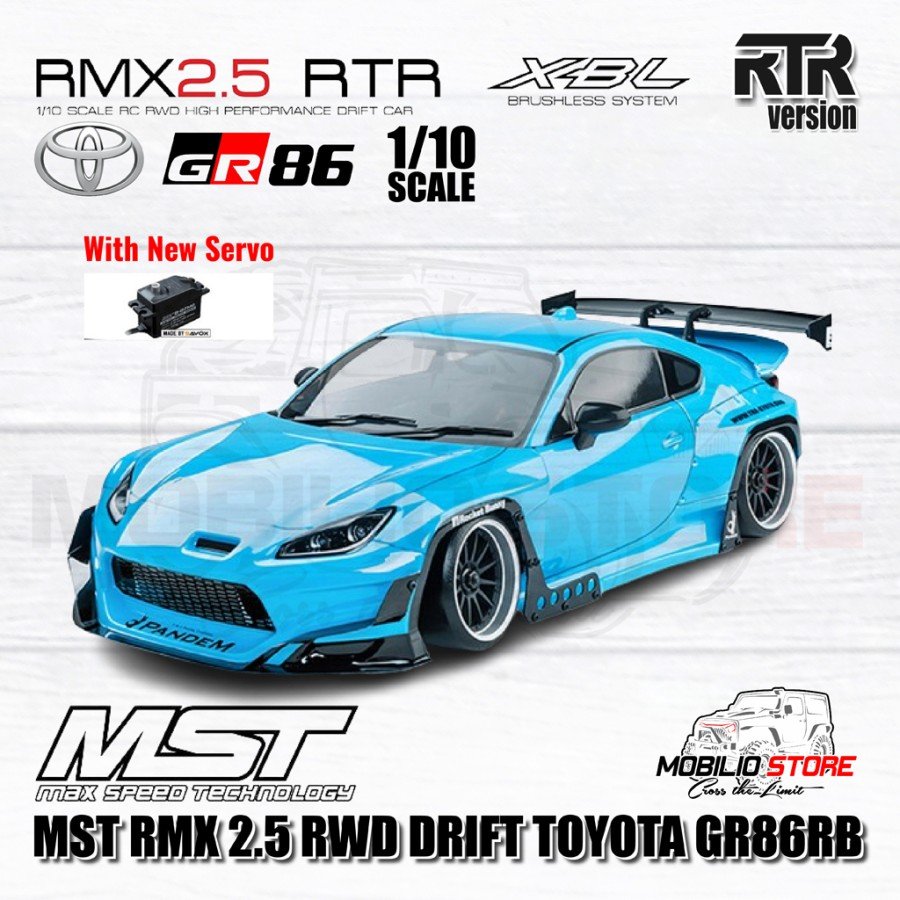 (3461) Ra.D 2.5集 - Realcollabo + RMX MST RMX 2.5 1/10 2WD Brushless RTR Drift Car w/GR86RB Body