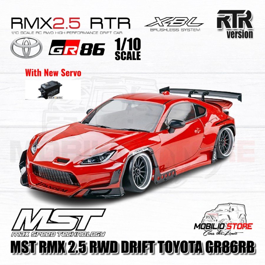 MST RMX Toyota 86 GR RB 1/10 Scale RTR RWD Drift Brushless RC