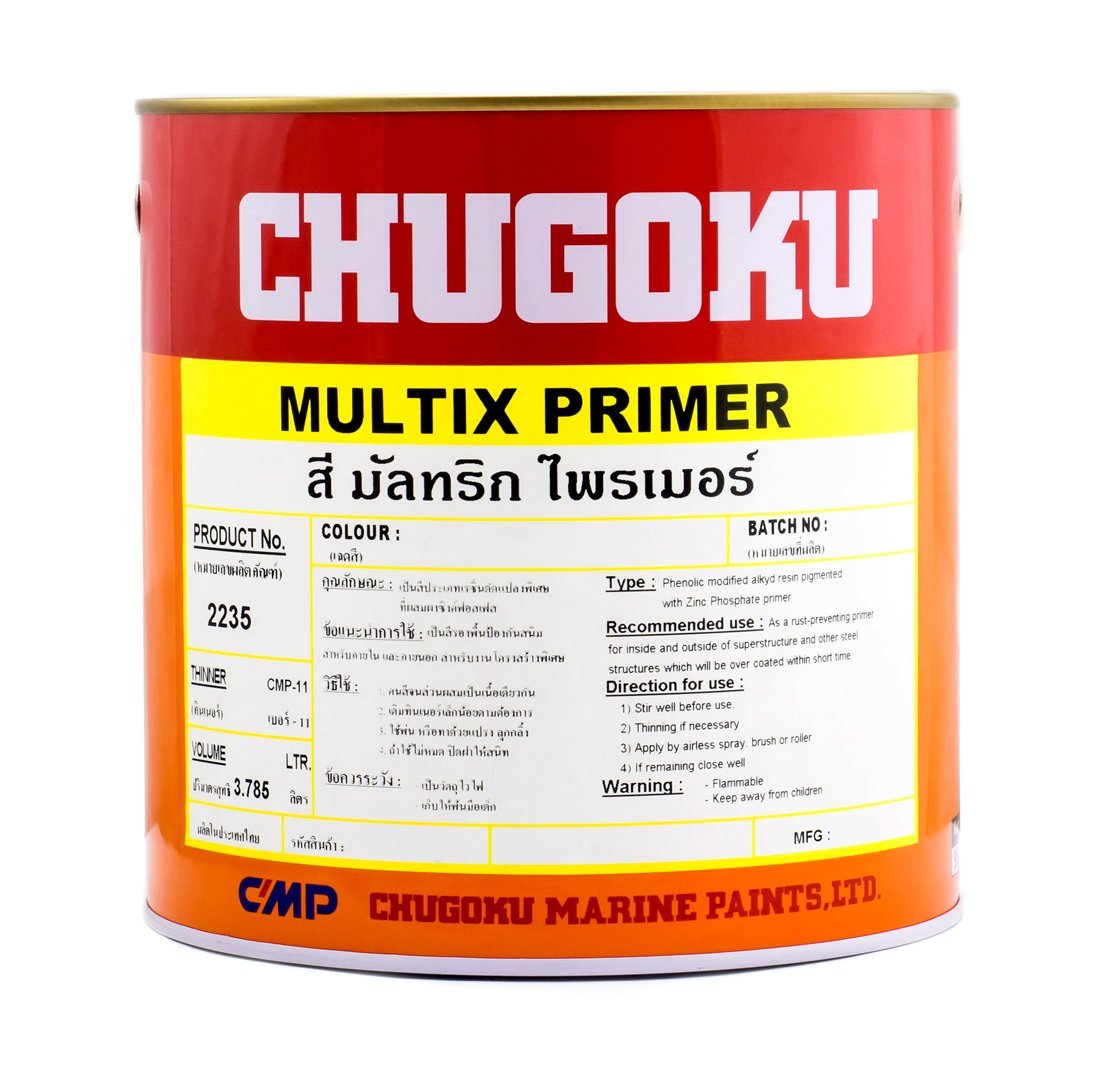 สีชูโกกุ มัลทิก ไพรเมอร์ Chugoku Multix Primer 5 นาทีแห้ง ทน