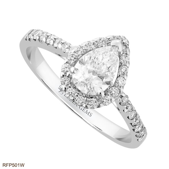 Pear-shaped Diamond Ring