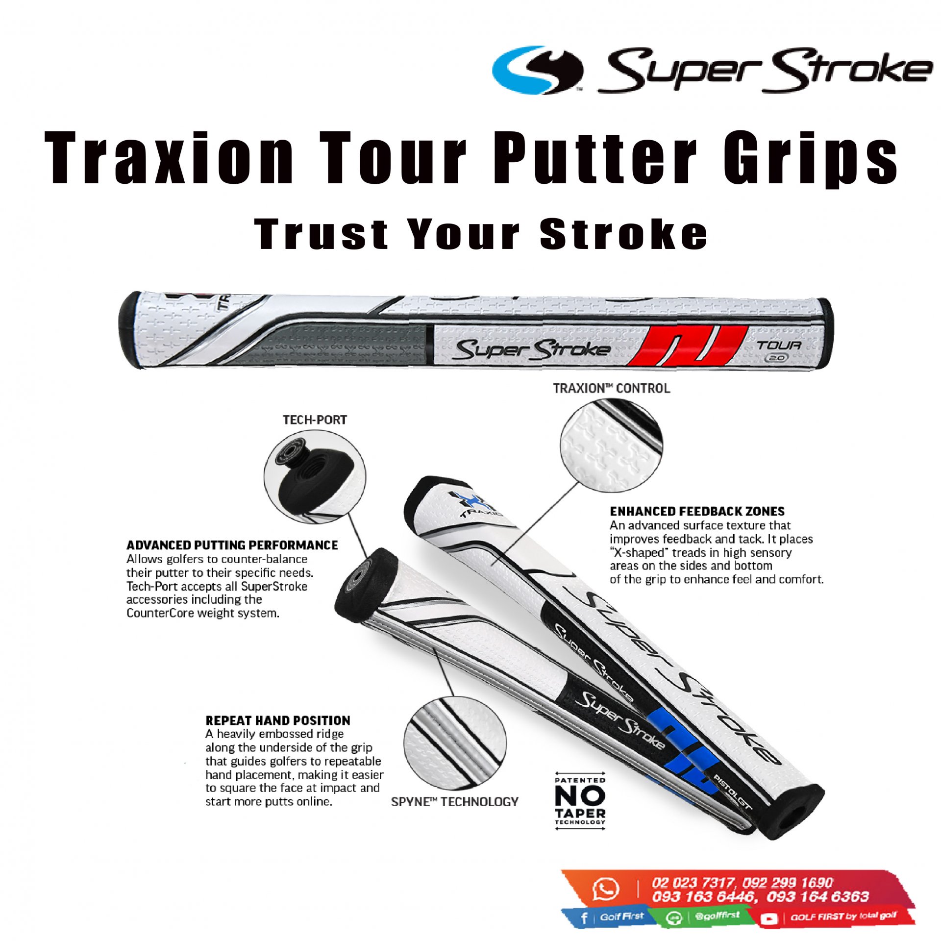 Super Stroke Traxion Tour Putter Grips