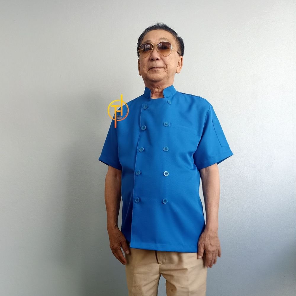 เสื้อกุ๊ก สากล คอจีน สีน้ำเงิน