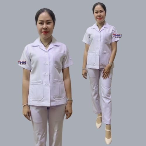 เสื้อกาวน์สั้น แขนสั้น