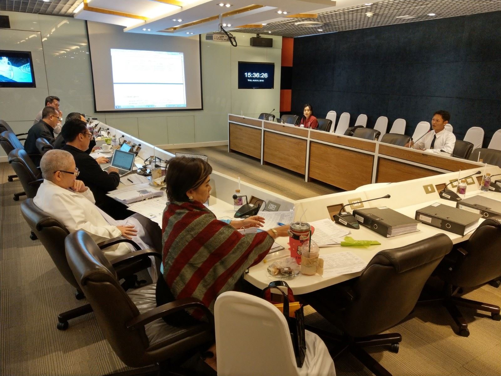 ภาพบรรยากาศการสัมภาษณ์คัดเลือกนักศึกษาทุนประจำปี 2561 ครั้งที่2