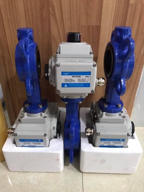 Electric Actuator on-off type ประกอบ Butterfly Valve