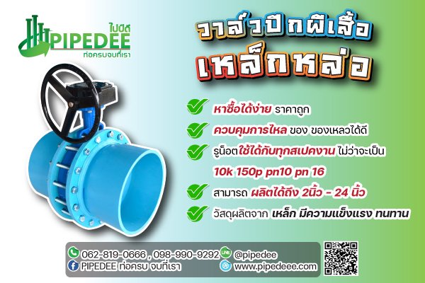 บัตเตอร์ฟรายวาล์วเหล็กหล่อ บัตเตอร์ฟรายวาล์วเหล็กหล่อ