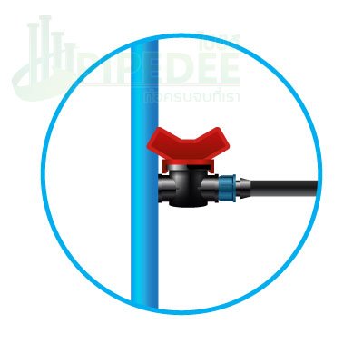 การต่อ_เทปน้ำหยด_เข้ากับท่อpe การต่อ_เทปน้ำหยด_เข้ากับท่อpe