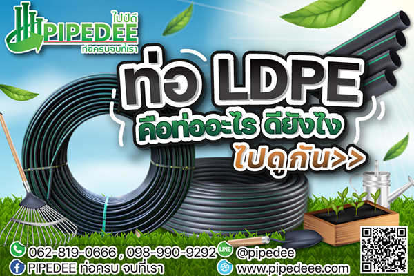 ท่อ LDPE คือท่ออะไร ดียังไง 