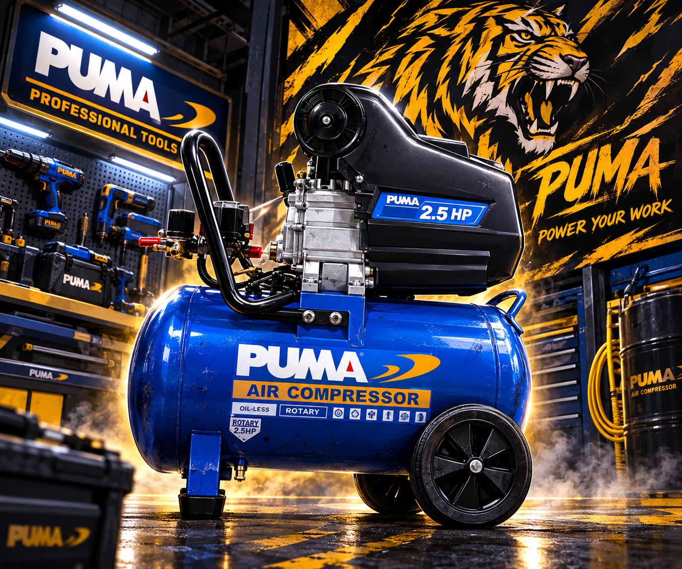 ข้อดีและข้อเสียของปั๊มลม Rotary Puma