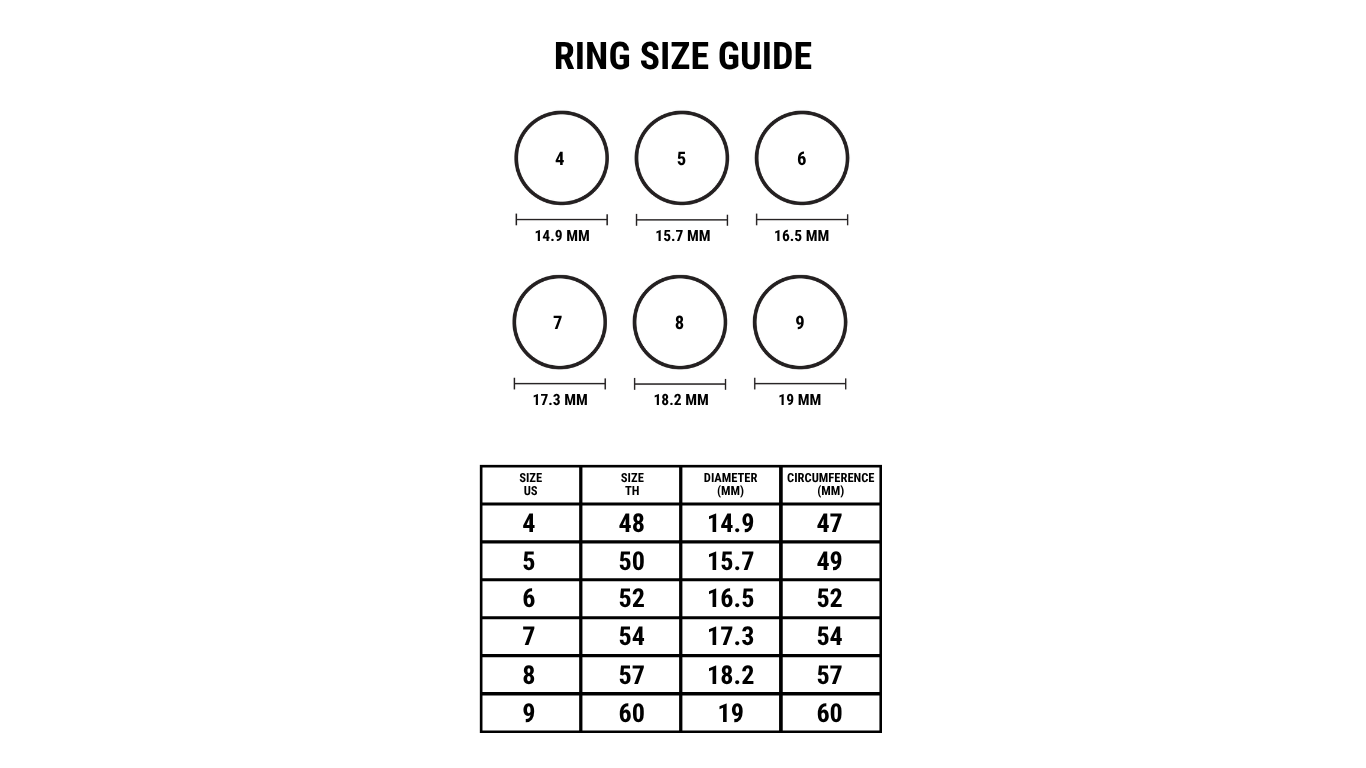 Size Guide MUMU Your Everyday Jewelry