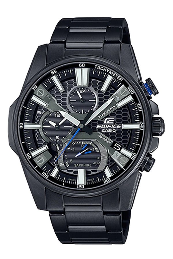 Casio Edifice นาฬิกาข้อมือผู้ชาย สายสแตนเลส รุ่น EQB-1200DC-1A  สีดำ