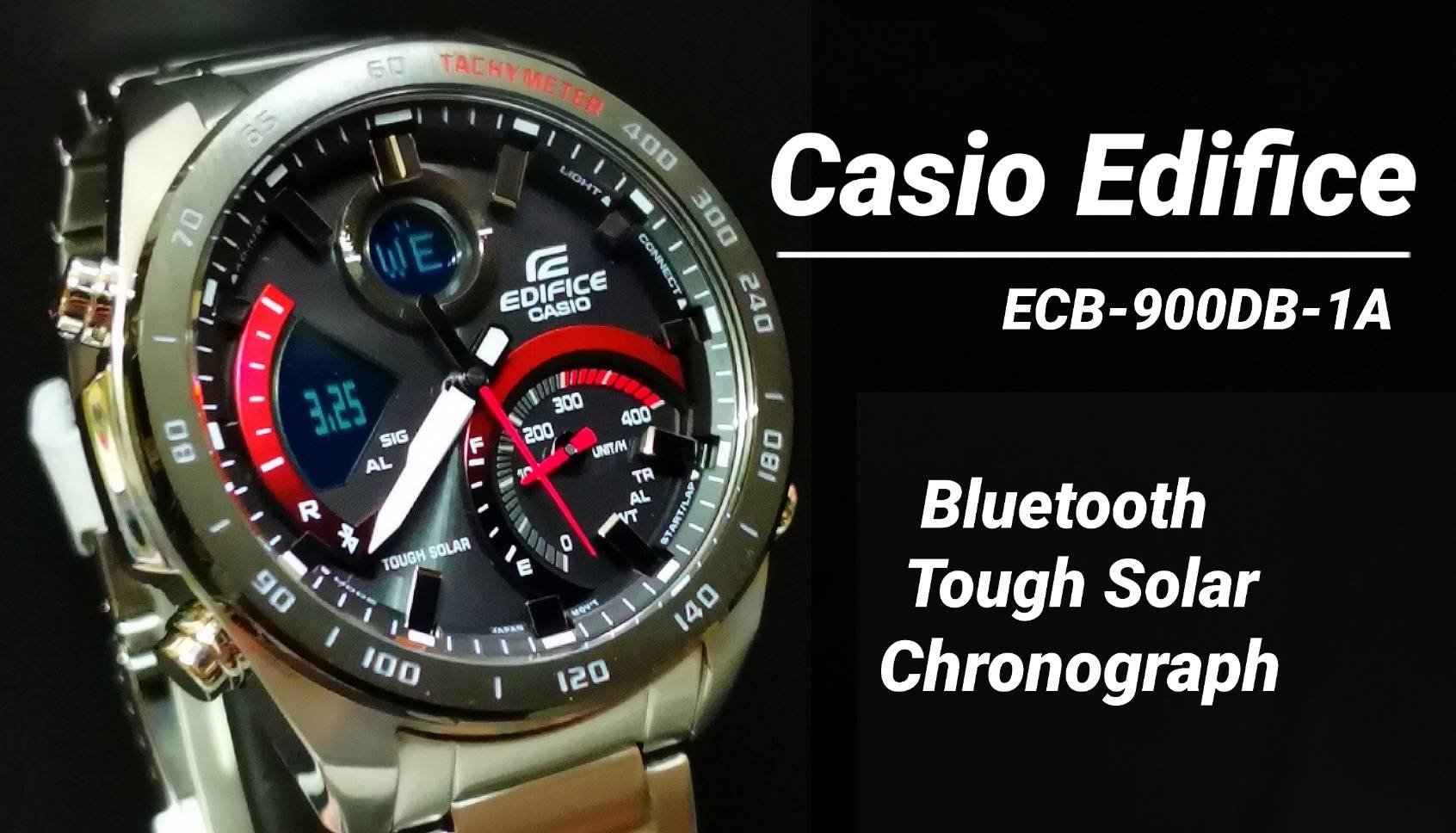 #Review Casio Edifice Bluetooth ToughSolar Chronograph รหัสรุ่น ECB-900DB