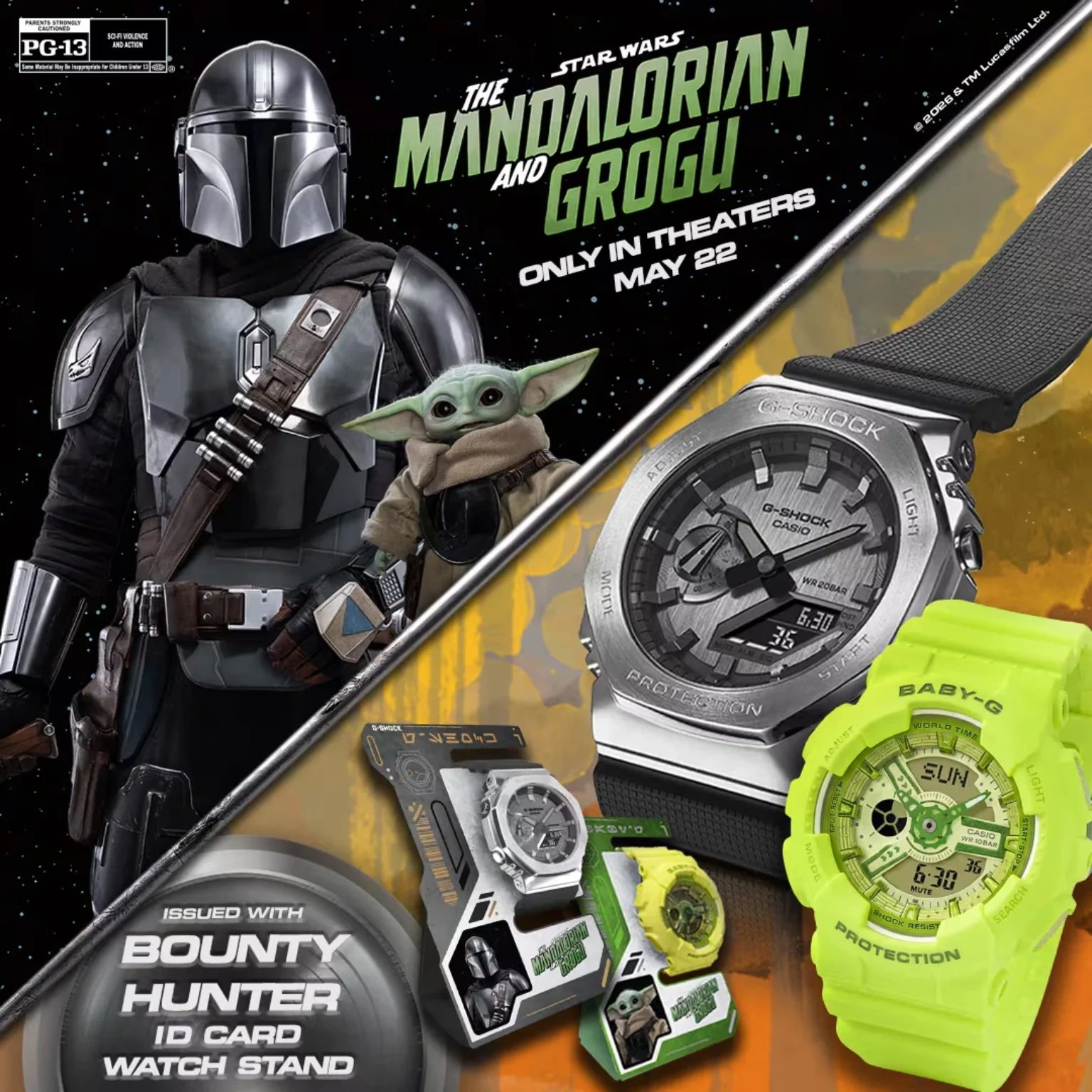  ข่าวใหญ่! สาวก Star Wars ห้ามพลาด! G-Shock x The Mandalorian & Grogu บุกไทยแล้ว! 