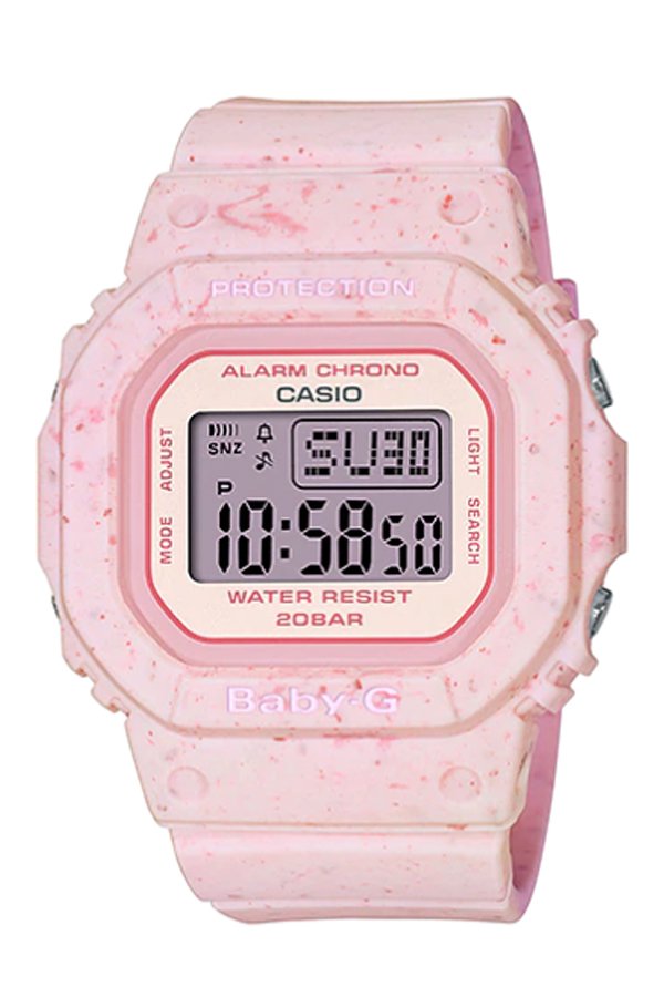 Casio Baby-G นาฬิกาข้อมือผู้หญิง สายเรซิ่น รุ่น BGD-560CR-4  สีชมพู