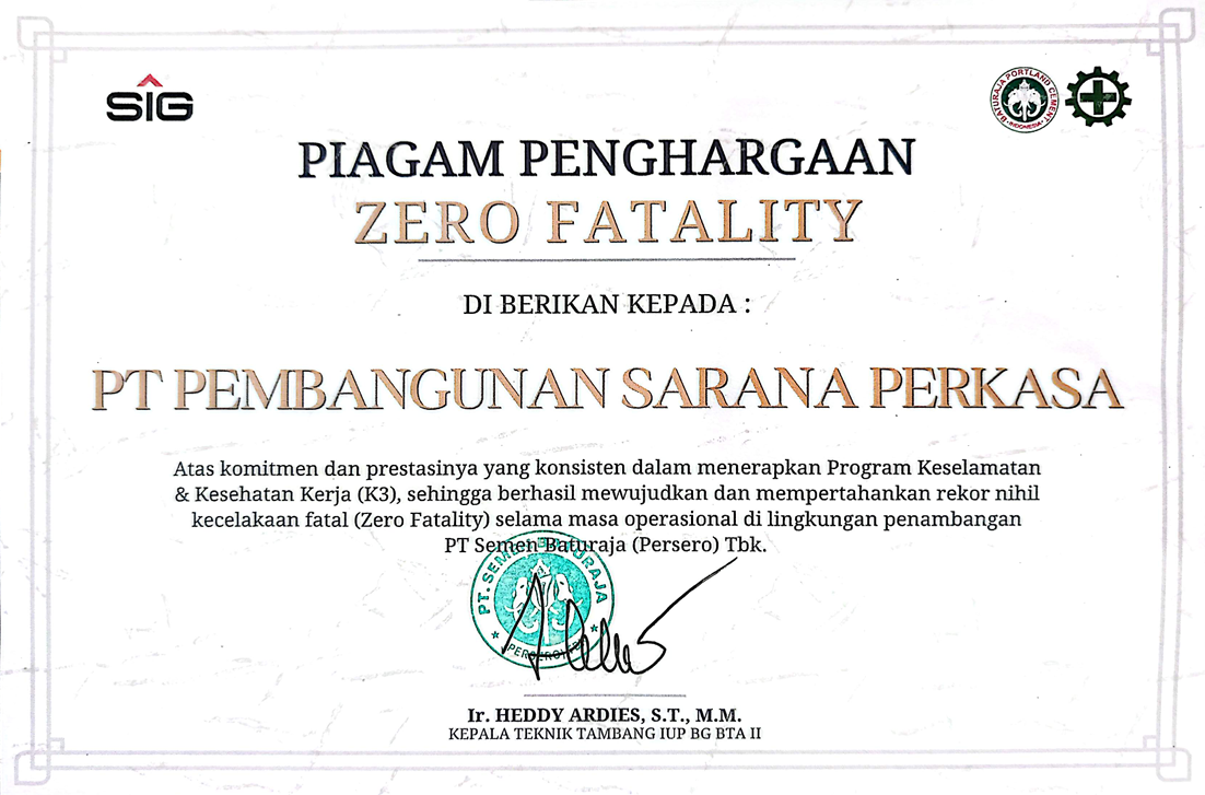 Satu Dekade Tanpa Kecelakaan Fatal, PT PSP Perkuat Budaya Keselamatan Kerja