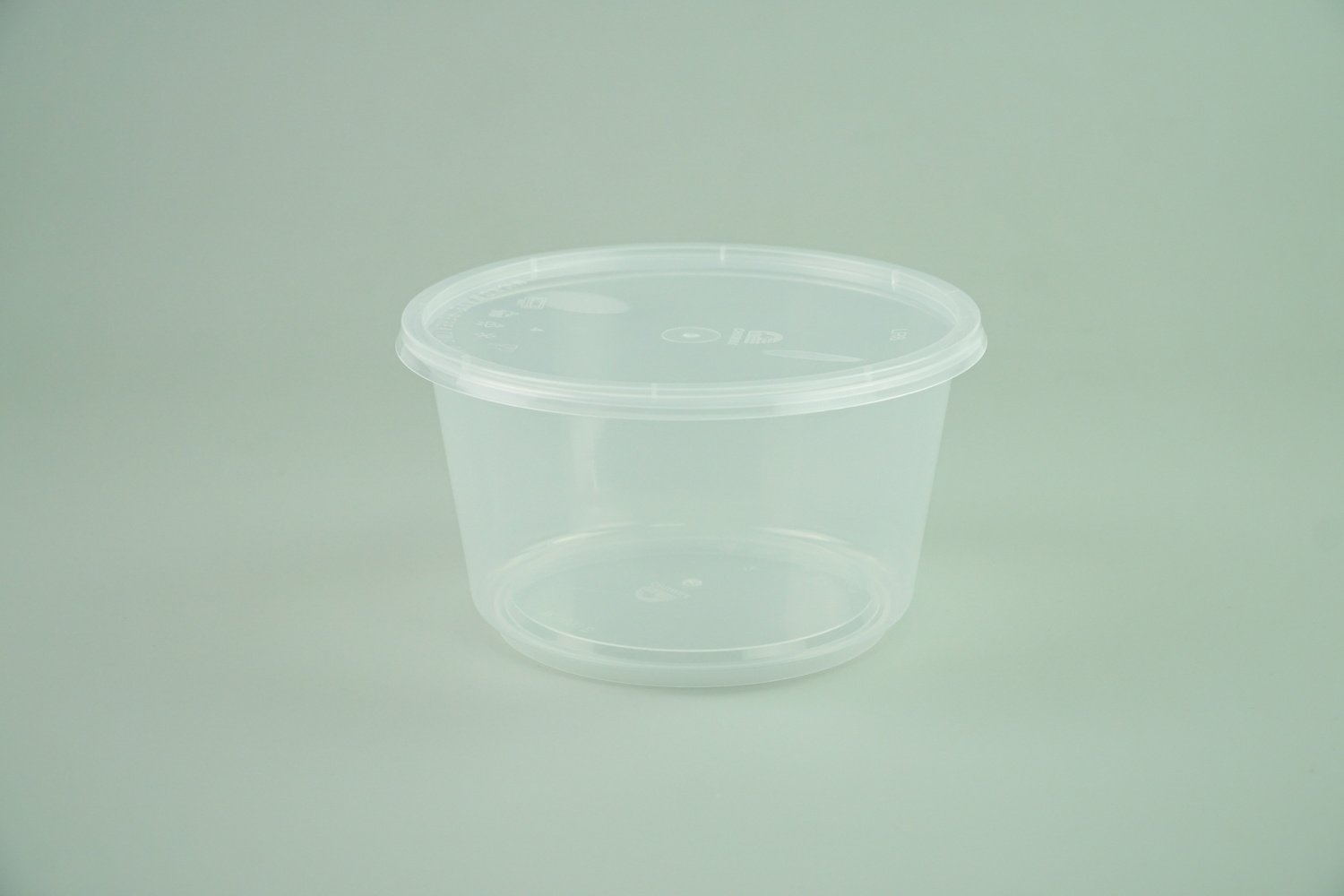 กล่องอาหาร PP R1000B กล่องกลม 800ml. ขนาด กว้าง x  สูง : 14.9x8.3 cm.