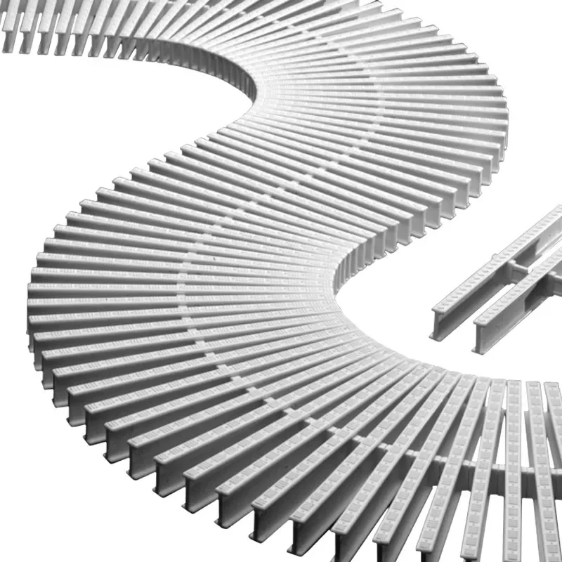 Modular grating for curves (reversible) per meter (premium model ...