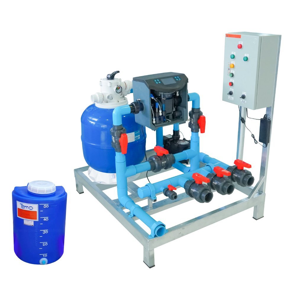 Complete set xChlo Pro Smart Salt Chlorinator+PH/ORP Controller+Dosing ...