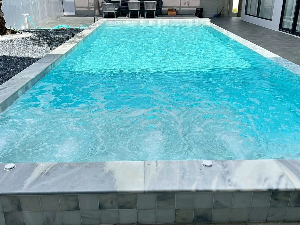 Swimming pool at NT House, Bang Khae